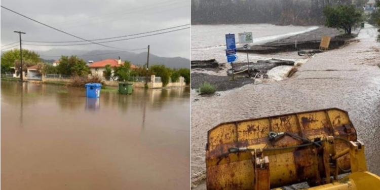 PËRMBYTJE DHE RRESHJE DHEU/ Greqia përfshihet nga reshjet e dendura të shiut (FOTOT)