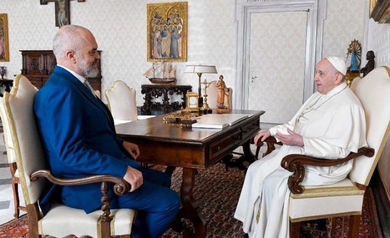 TAKON PAPA FRANÇESKUN/ Rama: Ruan dashuri të posaçme për Shqipërinë dhe vlerëson solidaritetin e saj njerëzor