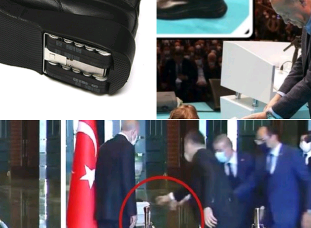 U FILMUA TEKSA ECTE ME VËSHTIRËSI/ Zbulohen këpucët që përdor Erdogan për të mbajtur ekuilibrin (FOTO)