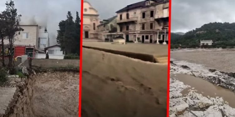 PAMJET/ Stuhi dhe përmbytje në Kroaci, dhjetëra ndërtesa nën ujë