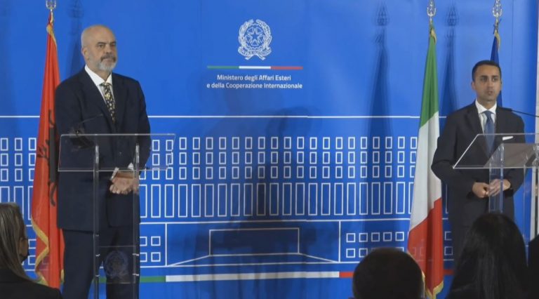 KONFERENCA E PËRBASHKËT ME RAMËN/ Di Maio: Konfirmoj mbështetjen tonë për Shqipërinë në rrugën drejt BE