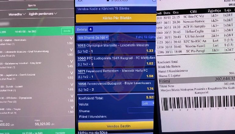 VENDOSNIN BASTE SPORTIVE NË LOKAL/ Arrestohen 3 persona në Korçë