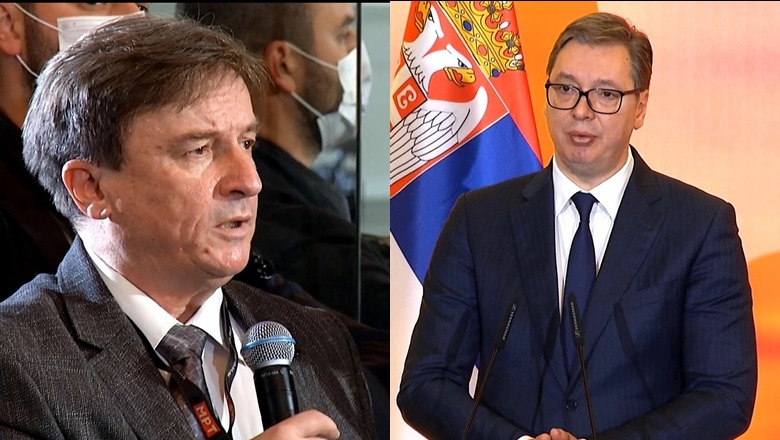 E PAZAKONTË/ Gazetari maqedonas kërkesë Vuciç: Përgjigju në shqip! Presidenti serb: Nuk e flas dot...