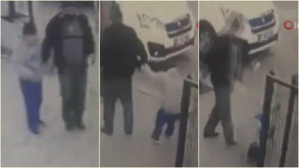 E RËNDË NË TURQI/ Shihni se si babai dhunon brutalisht djalin me aftësi të kufizuara në mes të rrugës (VIDEO)