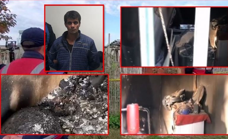 VRASJA E MATEOS/ Dy djem me kapuça i vënë flakën shtëpisë së autorit, ja çfarë kapën kamerat (VIDEO)