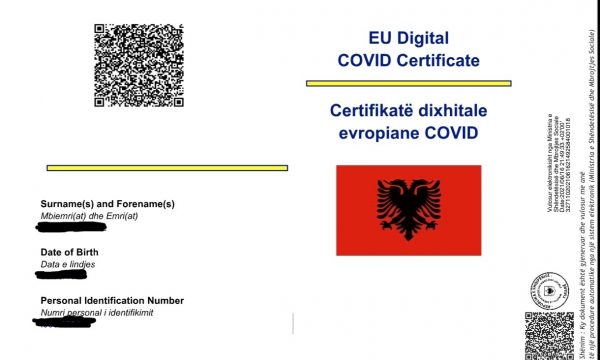 LAJM I MIRË/ Komisioni Evropian aprovon certifikatën e vaksinimit të COVID të Shqipërisë