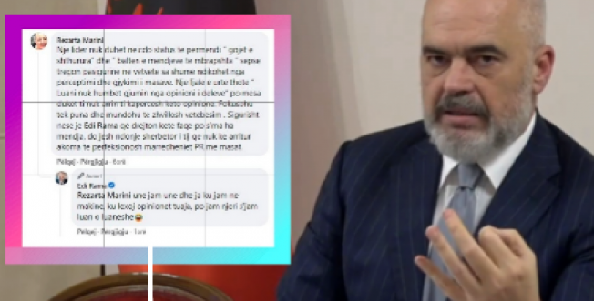 “NJË LIDER NUK PËRMEND “GOJËT E SHTHURURA”/ Rama kapet me komentuesen: Nuk jam luan o luaneshë