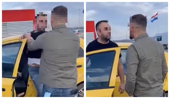 PUBLIKOHEN PAMJET/ Shqiptari përleshet fizikisht me serbin në kufirin mes Serbisë dhe Kosovës (VIDEO)