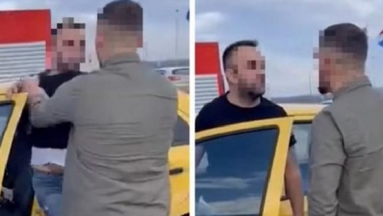 “KËTU JE NË SHQIPËRI”/ Një shqiptar dhe një serb përleshen fizikisht në kufi (VIDEO)