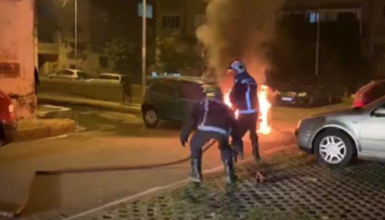 ZJARR NË TIRANË/ Përfshihet nga flakët një hotel në mbikalimin e Rinasit, digjen panelet diellore