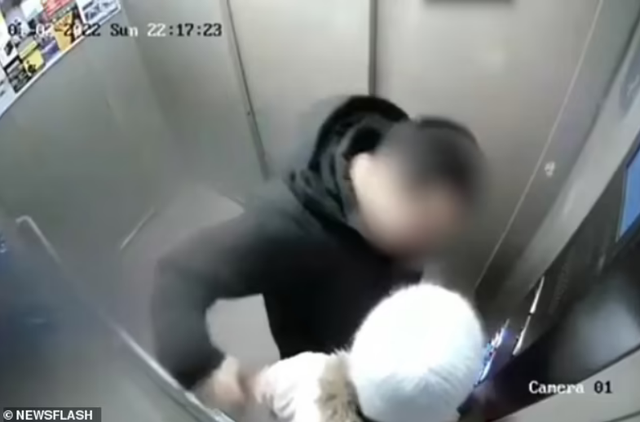 TENTOI TË PUTHË ME DHUNË TË MITURËN NË ASHENSOR/ Momenti kur babai i vajzës e godet të riun (VIDEO)