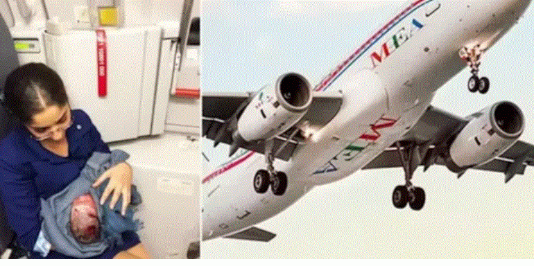 E RËNDË/ 20-vjeçarja lind fëmijën në avion dhe e braktis në koshin e mbeturinave të tualetit