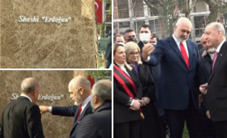 VIDEOLAJM/ Sheshi në Laç mban emrin Erdogan, inaugurohet nga Presidenti turk