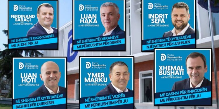GARA PËR BASHKITË/ PD prezanton 6 kandidatët e saj me sloganet përkatëse