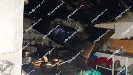 E RËNDË/ Zjarr në një restorant në Radhimë, shkak një shkëndijë elektrike (FOTO)