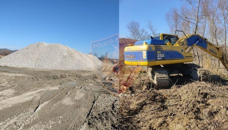 NXIRRNIN INERTE PA LEJE NË LUMIN VJOSA/ Një në pranga në Fier dhe 2 të tjerë nën hetim në gjendje të lirë