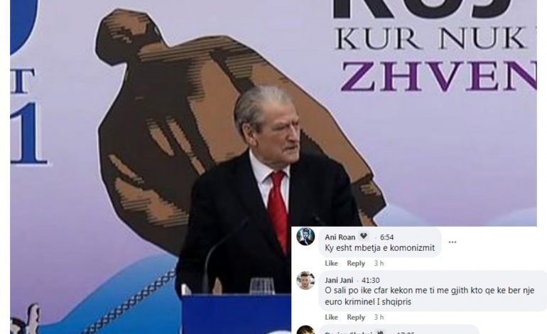 KOMENTET/ Berisha thotë se rrëzoi bustin e Enver Hoxhës, por qytetarët kanë dicka për t’i thënë