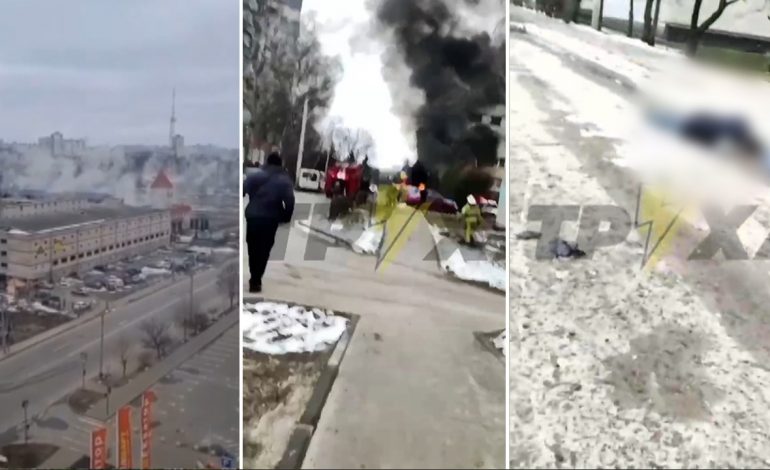 RUSIA LA SHUMË TË VDEKUR ATY/ Sulmohet me bomba qyteti ukrainas, viktimat mbushin rrugët