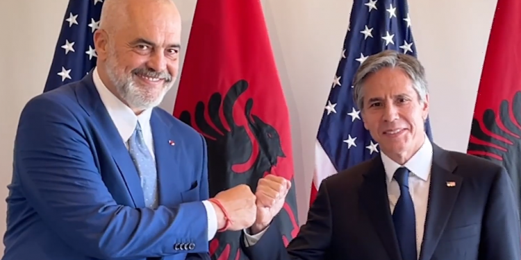 RAMA NË UASHINGTON/ Takim “kokë më kokë” me sekretarin Antony Blinken