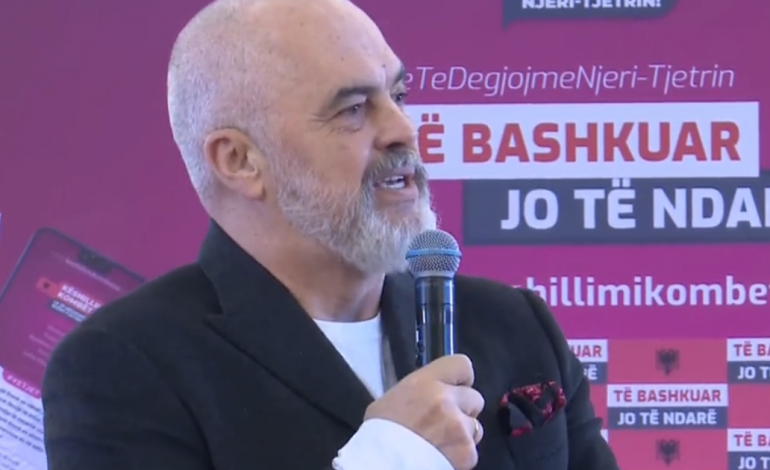 6 MARSI/ Rama sulmon kandidatin e Bashës dhe Berishës në Dibër: Njëri ka dalë nga vrima e bravës, tjetri nga vareja