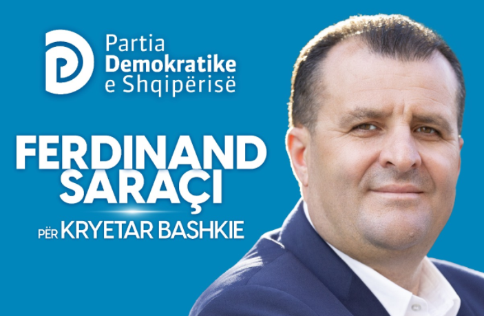 6 MARSI/ PD prezanton kandidatin e Rrogozhinës dhe sloganin e tij! Kush është Ferdinadn Saraçi