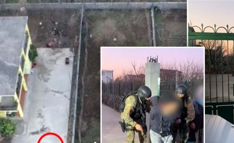 RENEA ME BLIND TE DERA E SHTËPISË/ MOMENTI kur arrestohet 39 vjeçari i dënuar për vrasje në Lezhë