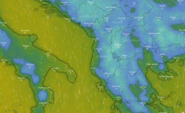 SHQIPËRIA KTHEHET NË “FRIGORIFER”/ Erë e fortë dhe dallgë në det, por çfarë pritet të sjellë mbrëmja