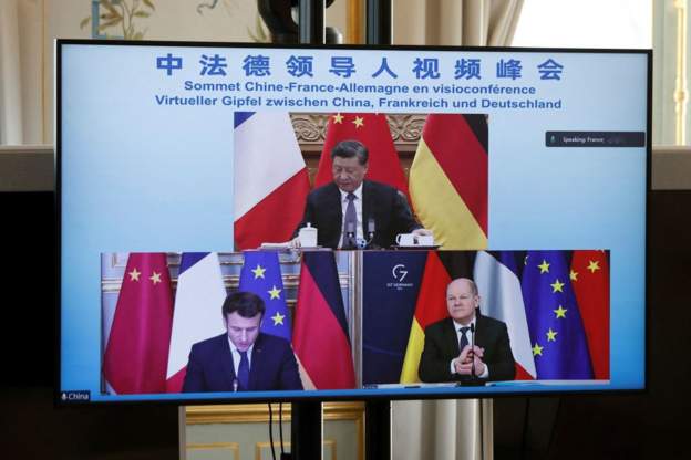 ZBARDHET BISEDA/ Çfarë iu kërkoi Presidenti i Kinës Kancelarit Scholz dhe Macronit për luftën në Ukrainë