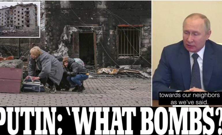 “ÇFARË BOMBASH?” Putin mohon bombardimet kundër civilëve ukrainas. Raportohet për 11 raste të grave të përdhunuara…