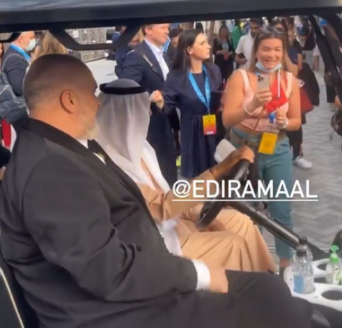 FOTOLAJM/ Rama në Dubai merr vëmendjen e turistëve: Ejani vizitojeni Shqipërinë, ju garantoj se kurrë…