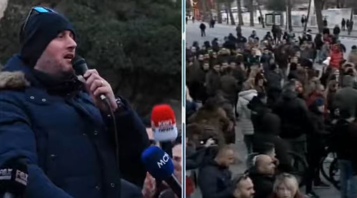 PROTESTA/ “Shpërthen” aktori Binaj: Të varfrit duhet të hanë bukë dhe patronazhistët mos hanë më M*T