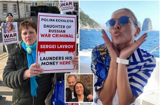 “BABAI YT ËSHTË VRASËS”/ Britanikët protestë përpara shtëpisë së vajzës së pretenduar të Lavrov: Largohu…