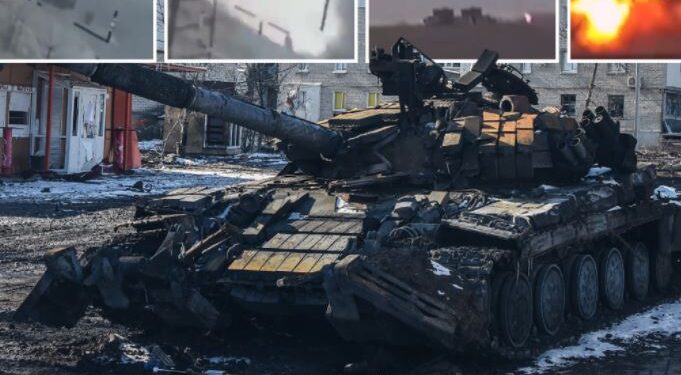LUFTA/ VIDEO kur ukrainasit hedhin në erë tankun rus me armën që e kanë prodhuar vetë në Kiev