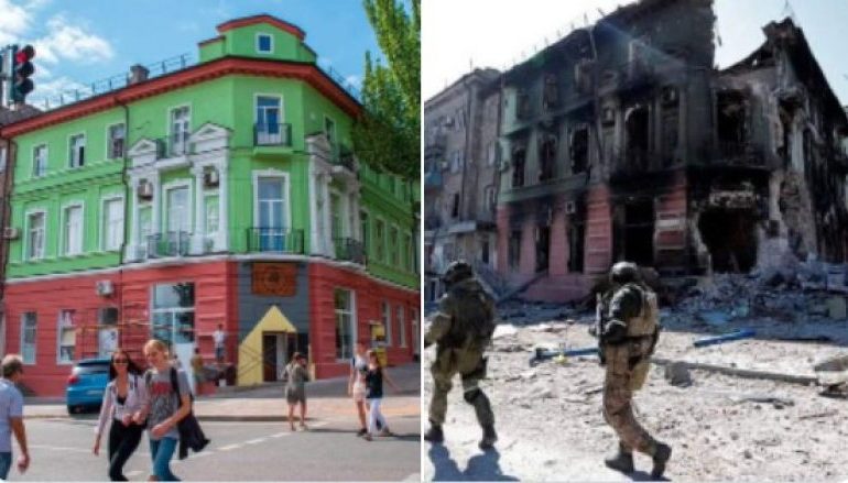 PAMJE QË TË THYEN ZEMRËN/ Para dhe pas luftës, ja si duket Mariupoli i rrethuar e shkatërruar nga rusët