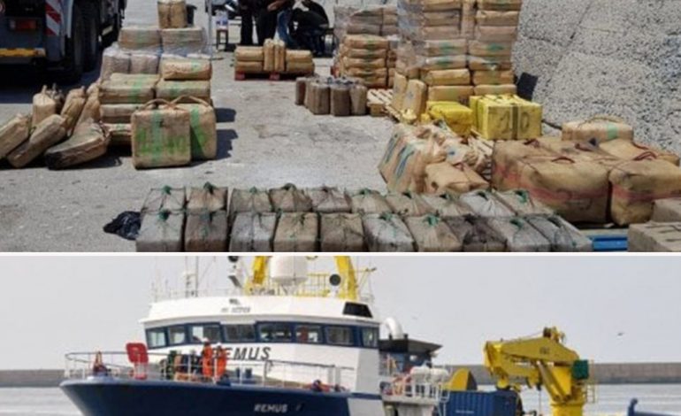 TENTUAN TË TRAFIKONIN 86 KILOGRAM KOKAINË NGA BRAZILI NË EUROPË/ Sekuestrohet anija, në pranga shqiptari dhe një vendas