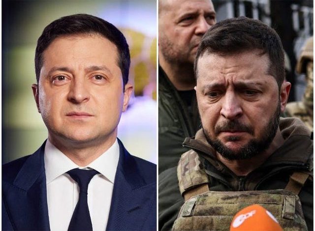 FOTOLAJM/ Transformimi i “frikshëm” i Zelenskyt në dy foto, para dhe pas pushtimit rus