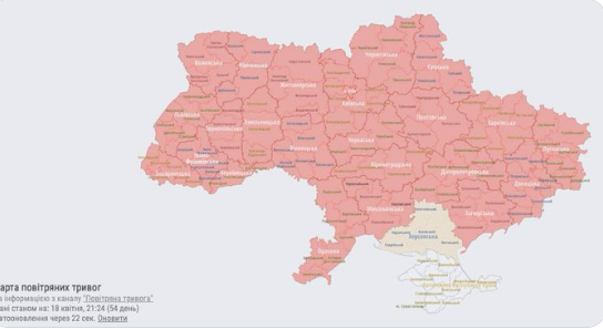 LUFTA/ E gjithë Ukraina nën pushtetin e bombardimeve, ofensiva ruse ka “skuqur” hartën