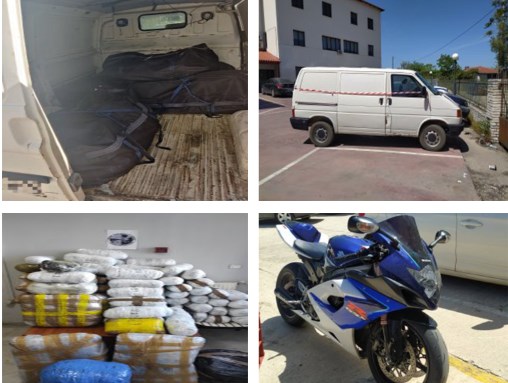 SI NË FILMA/ Motori që kontrollonte rrugën dhe furgoni i tejmbushur me drogë, 2 të arrestuar në Greqi