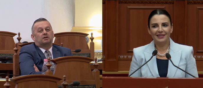 NDODH NË KUVEND/ Ministrja Balluku po fliste për energjinë elektrike, ikin dritat në Kuvend, replikon me deputetin e PD