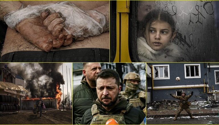 GATI DY MUAJ LUFTË/ Imazhet rrënqethëse nga Ukraina, çka mbetur në vendin e pushtuar nga rusët