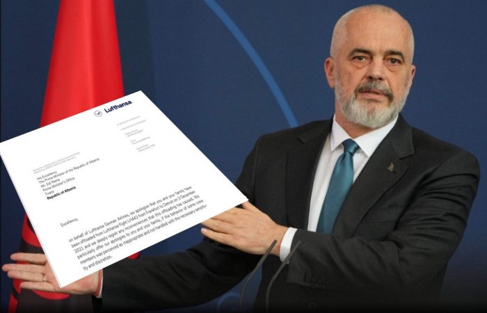 “KËRKOJMË NDJESË QË…”/ Pas incidentit në Gjermania, Lufthansa i kërkoi falje Ramës. Ja LETRA