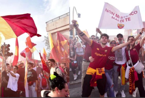 JO VETËM “AIR ALBANIA”/ Tifozët shohin live Tiranën nga Roma dhe Roterdami
