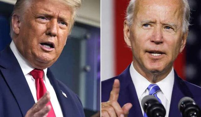 SHBA/ Trump kërkon testimin e Biden për shëndetin mendor, i publikon videon ku i jep dorën njeriut imagjinar