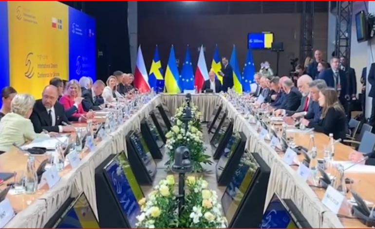 SHQIPËRIA DHURON 1 MILION EURO PËR UKRAINËN/ Rama në konferencën e donatorëve në Varshavë: Shpresojmë t’i jepet fund luftës…