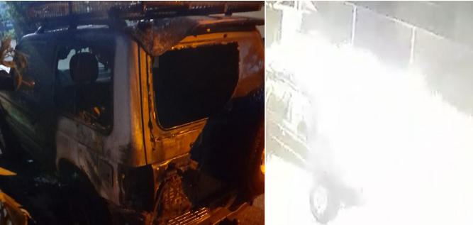 DIGJET MAKINA E NJË POLICI NË SHKODËR/ Momenti kur kamerat filmojnë çdo lëvizje të autorit