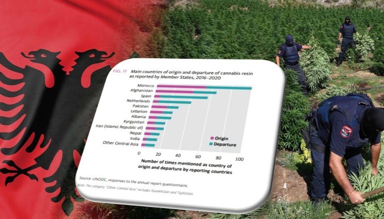 RAPORTI BOTËROR I DOGANAVE 2022 NGA OKB/ Shqipëria renditet e shtata në botë për kultivimin dhe përdorimin e kanabisit