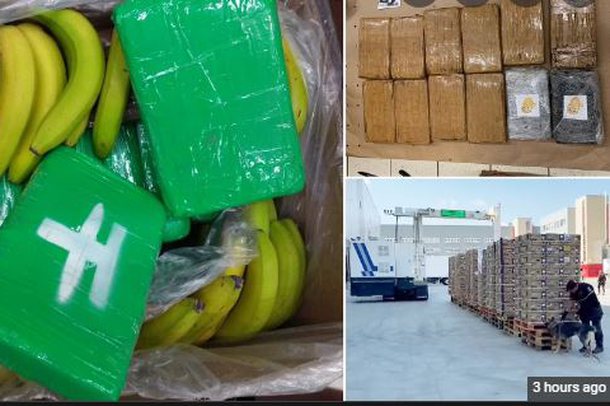 KOKAINA ZBARKON ME PALETA NË “ZEMËR” TË EVROPËS/ Si përfundoi 840 kg “e bardhë” në supermarket mes arkave me banane