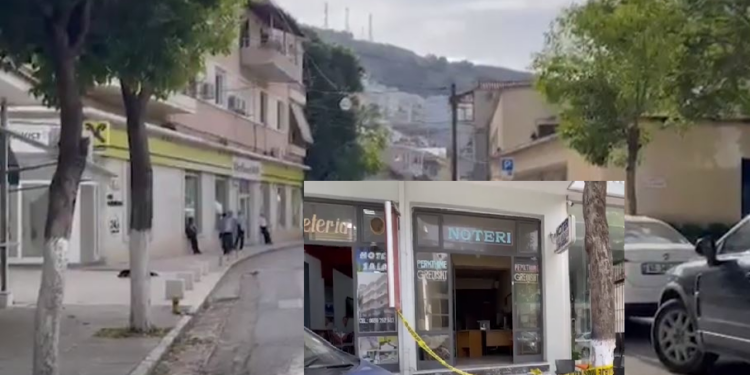 U ARRESTUA DISA DITË MË PARË SËBASHKU ME ZYRTARË TË BASHKISË/ I vihet flaka zyrës së noterit në Sarandë! Digjen disa dosje