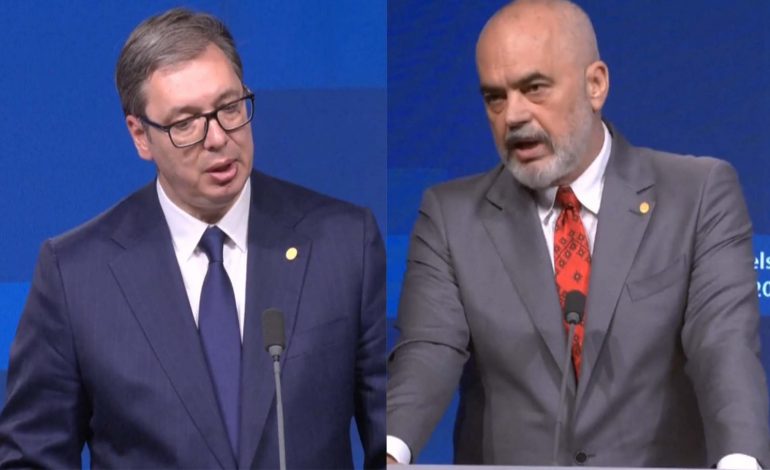 “I JAM MIRNJOHËS”/ Presidenti Vuçiç pas samitit në Bruksel, falënderon Ramën: Do luftojmë për të ardhmen…
