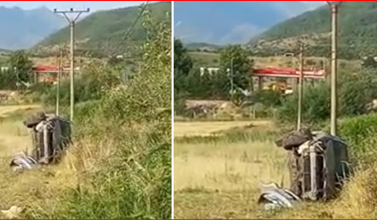 AKSIDENT I RËNDË/ Përmbyset makina në rrugën Gjirokastër-Tepelenë, plagoset shoferi
